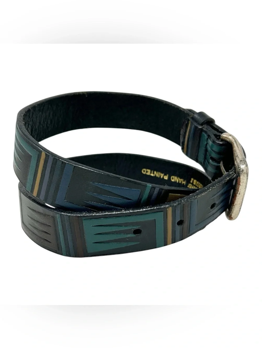 California Hand Painted Leather Belt